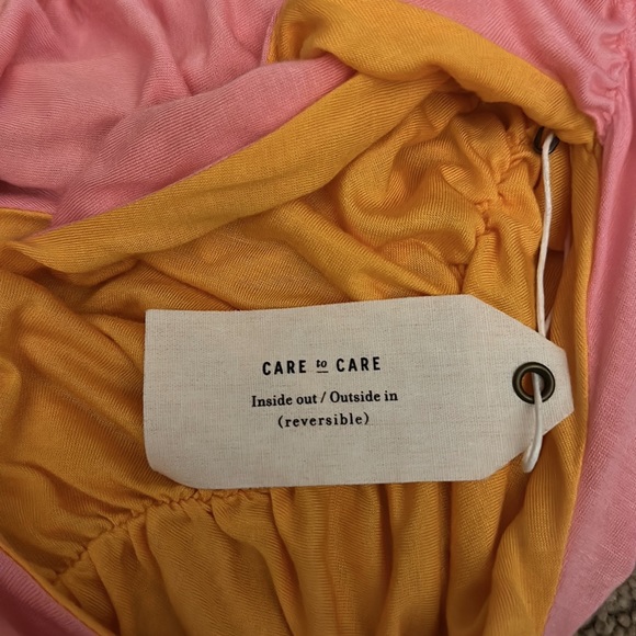 PILCRO for Anthropologie Reversible Ruched Sleeveless Top in Pink and Orange - Picture 8 of 10